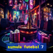 sumula futebol 7 society excel