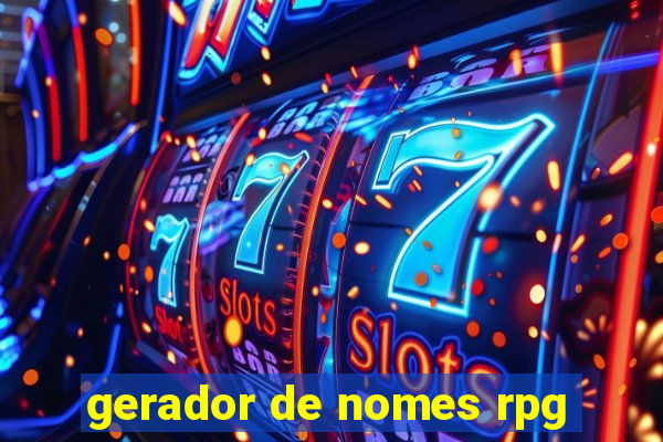 gerador de nomes rpg