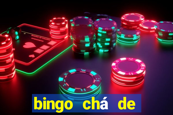 bingo chá de bebê excel